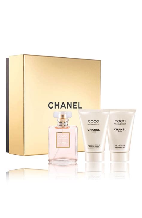 chanel cream gift set|Chanel mademoiselle gift set boots.